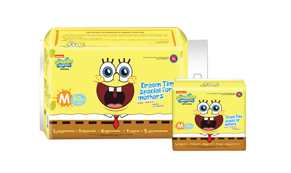 海綿寶寶黃金配比紙尿褲M碼