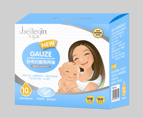 貝樂(lè)親紗布婦嬰兩用墊-10片