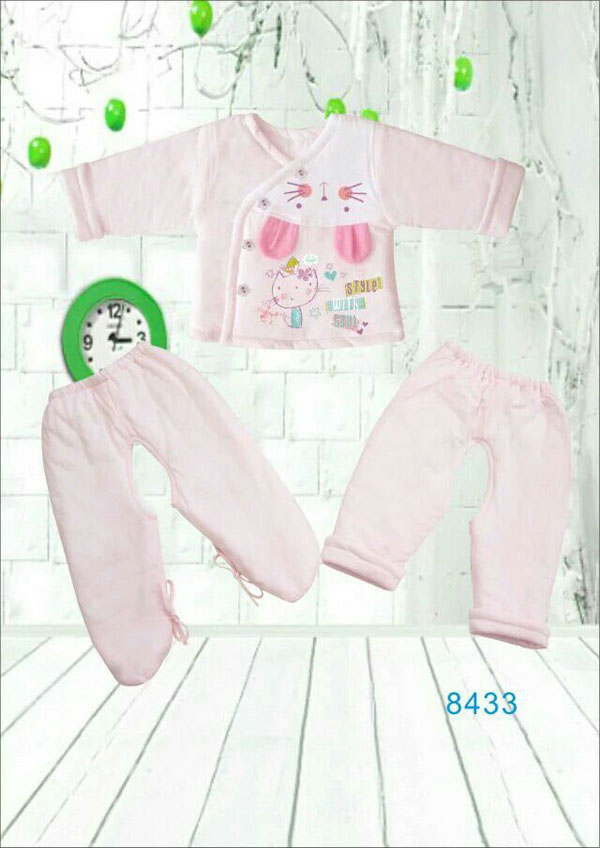 快樂(lè)小天天保暖棉衣套裝 粉色