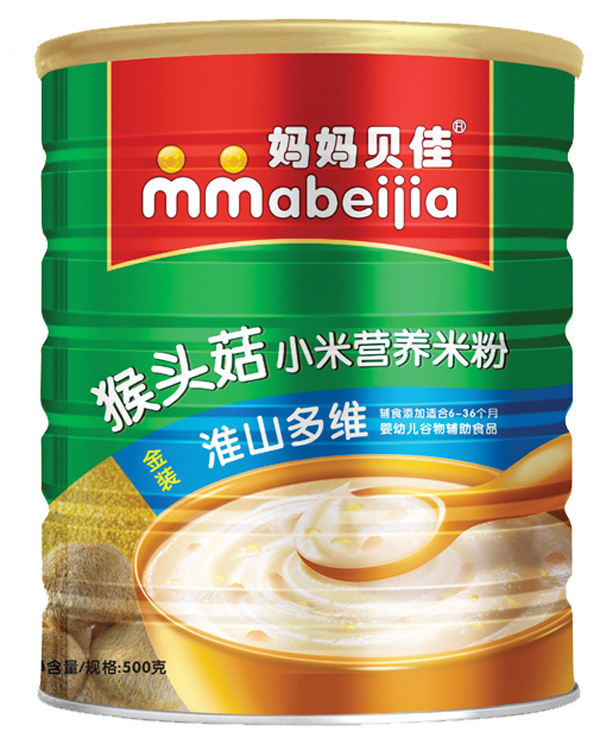 媽媽貝佳淮山多維500克猴頭菇小米米粉聽(tīng)裝
