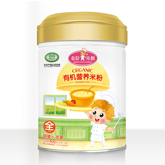 麥拉小廚-有機(jī)米粉罐裝-蘋果胡蘿卜