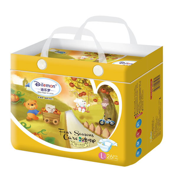 迪樂夢(mèng)纖柔舒爽嬰兒紙尿褲中包L26