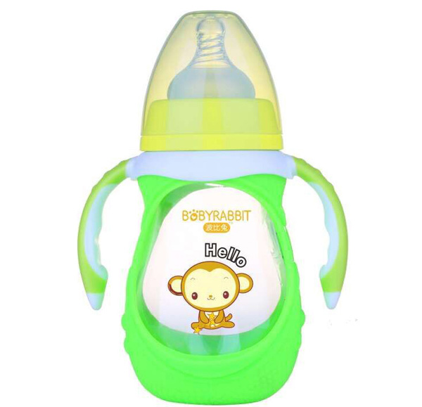 波比兔寬口防摔玻璃奶瓶150ML