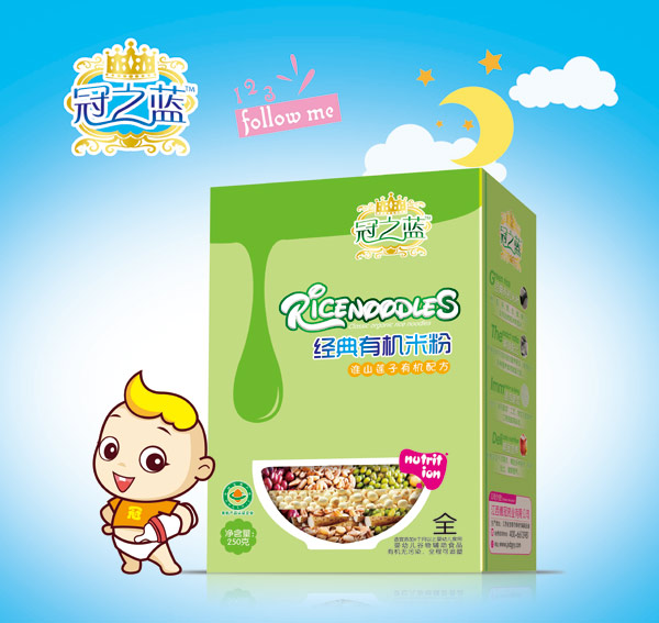 冠之藍經(jīng)典有機米粉(淮山蓮子)