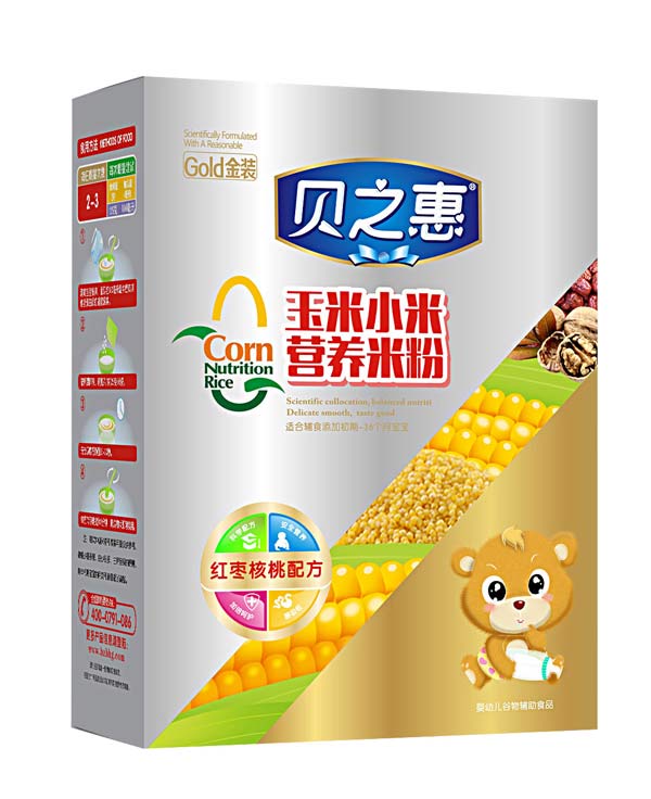 貝之惠紅棗核桃營養(yǎng)米粉盒裝