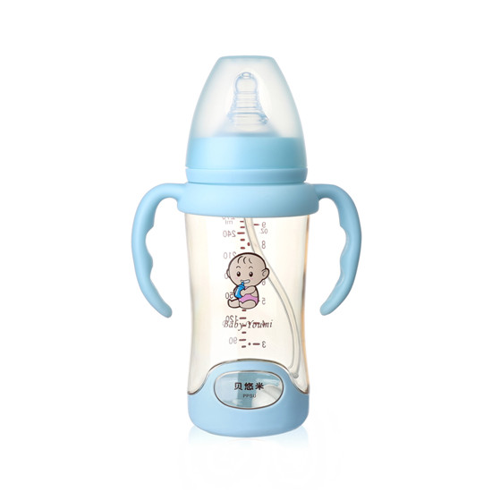 貝悠米PPSU奶瓶藍(lán)色270ml