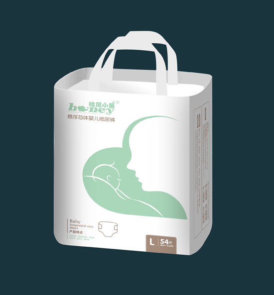 哈尼小象懸浮芯體嬰兒紙尿褲L碼54片