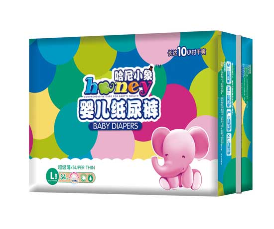 哈尼小象中包紙尿褲L碼