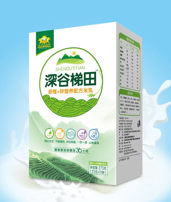金盾愛嬰深谷梯田多維+鋅營(yíng)養(yǎng)配方米乳盒裝
