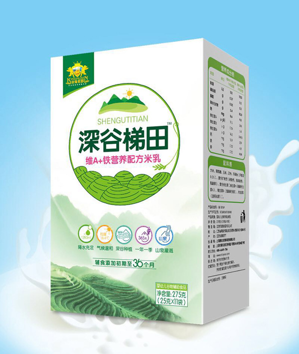 金盾愛嬰深谷梯田維A+鐵營(yíng)養(yǎng)配方米乳盒裝