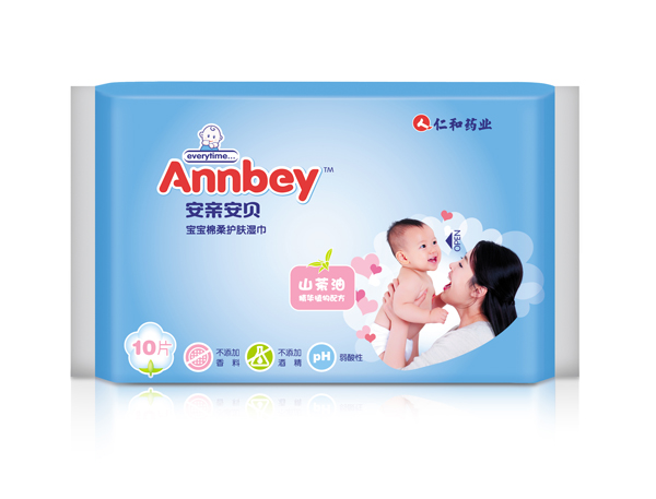 安親安貝寶寶棉柔護膚濕巾 10片