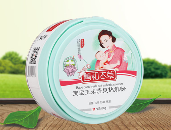 善和本草寶寶玉米清爽熱痱粉