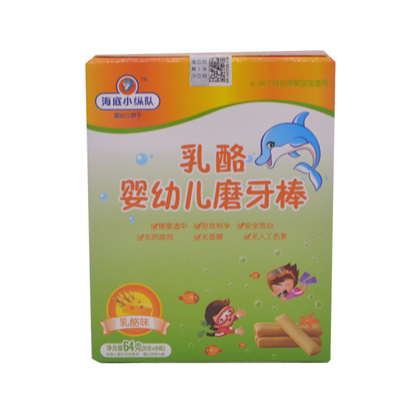 海底小縱隊乳酪磨牙棒盒裝64g