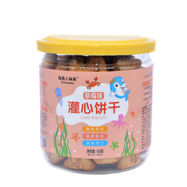 海底小縱隊灌心餅干草莓味