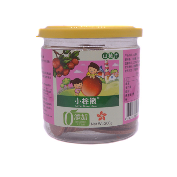 小棕熊山楂片180g易拉罐