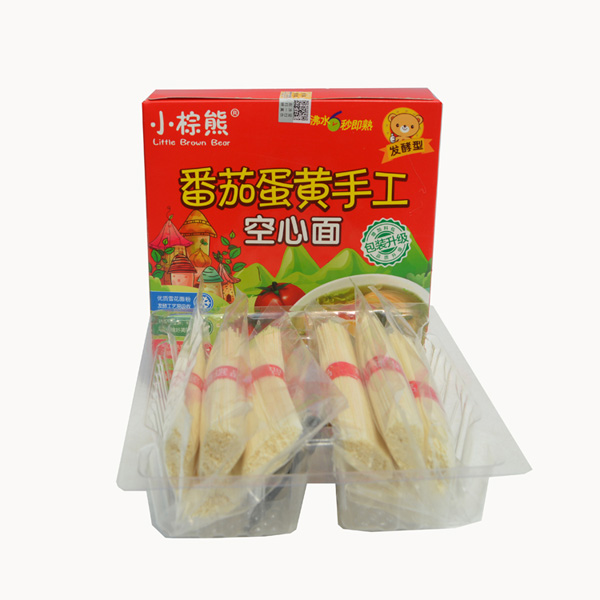 小棕熊番茄蛋黃空心面盒裝內袋