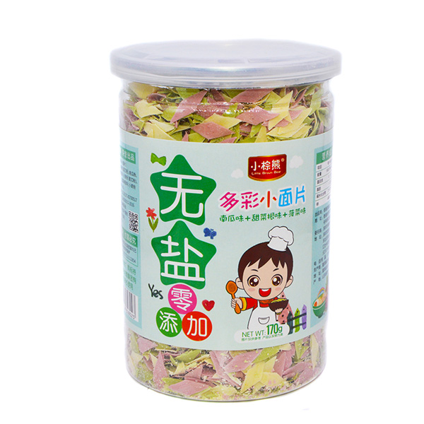 小棕熊無(wú)鹽多彩小面片(南瓜+甜菜根+菠菜)