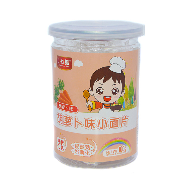 小棕熊胡蘿卜味小面片罐裝