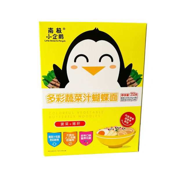 南極小企鵝多彩果蔬汁營養(yǎng)面(菠菜+豬肝)