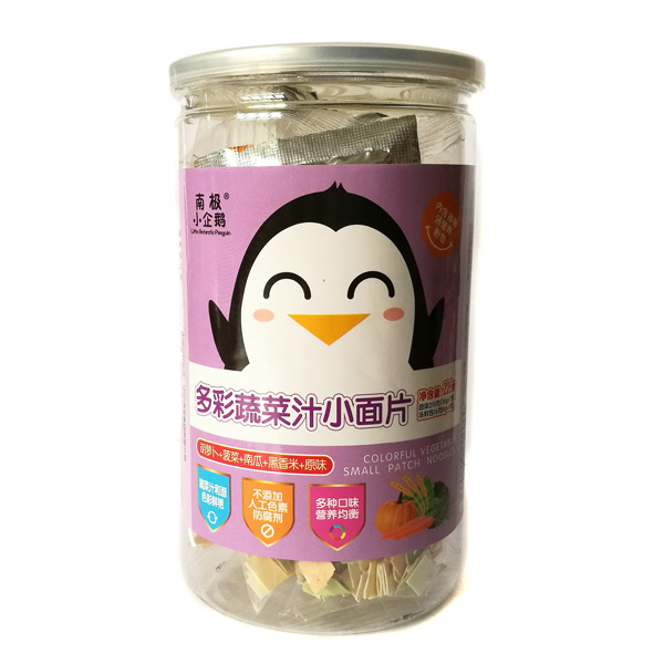 南極小企鵝多彩果蔬汁小面片(胡蘿卜+甜菜+南瓜+黑香米+原味)