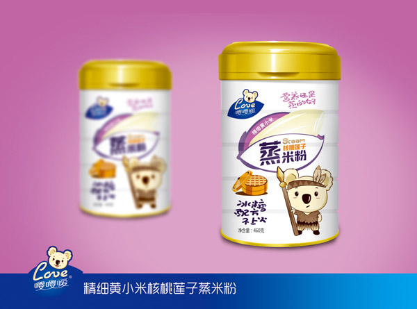 嚶嚶噯精細(xì)黃小米蒸米粉-核桃蓮子