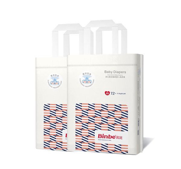賓比唯芯暢吸嬰兒紙尿褲M72