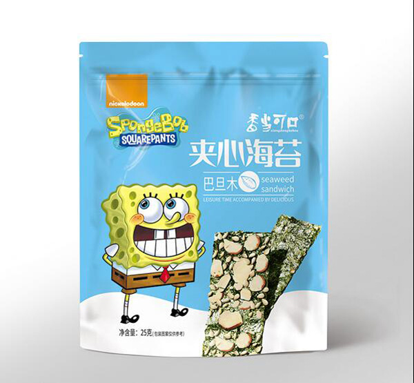 香當可口海綿寶寶系列-夾心海苔-巴旦木