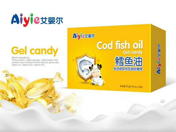 艾嬰爾鱈魚(yú)油魚(yú)油提取物型凝膠糖果