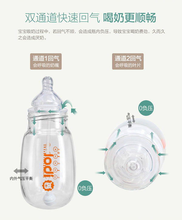 樂迪小蜜蜂硅膠套玻璃奶瓶產(chǎn)品特點.jpg