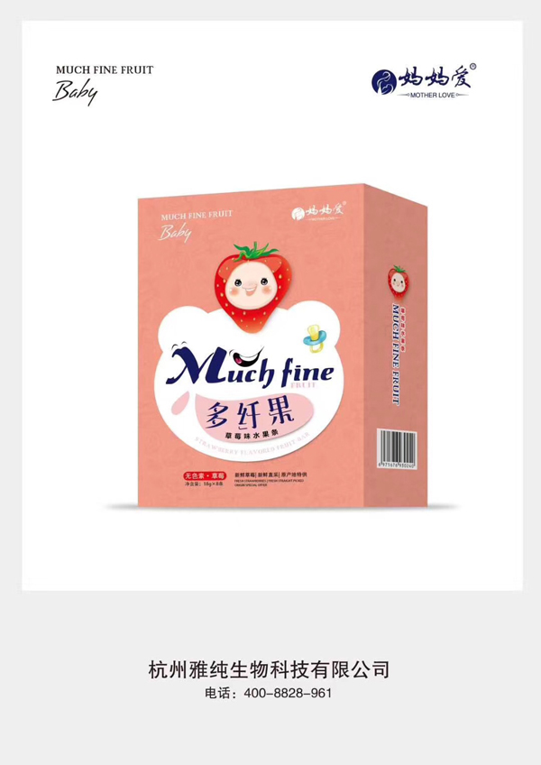 媽媽愛(ài)多纖果草莓味水果條