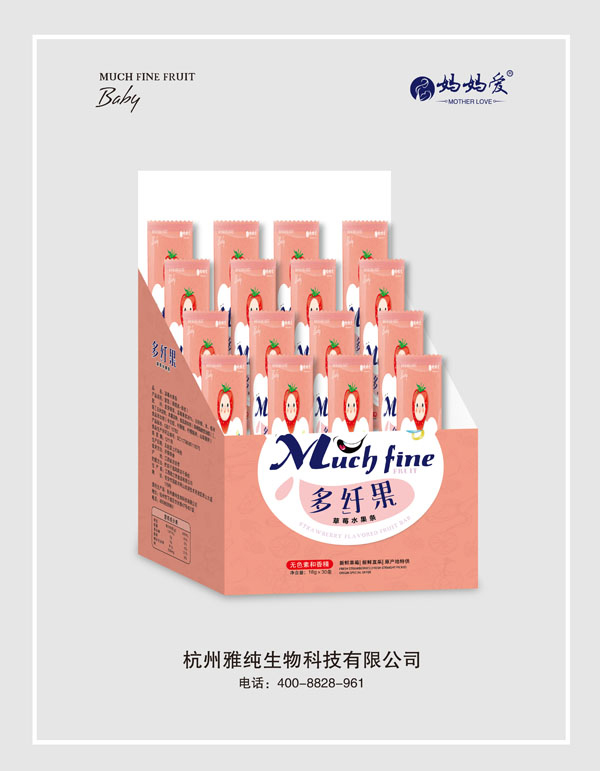 媽媽愛(ài)多纖果草莓水果條