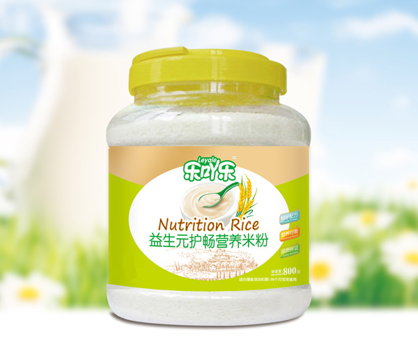 樂吖樂益生元護暢營養(yǎng)米粉桶裝