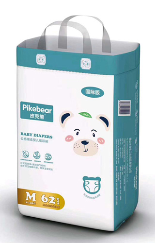 皮克熊云感綿柔嬰兒紙尿褲M