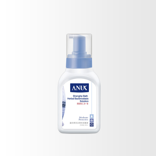 泉嬰愛(ài)洗浴草本抑菌液-泡泡洗浴二合一型300ml