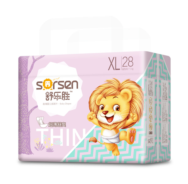 舒樂勝超薄嬰兒紙尿片小包XL28