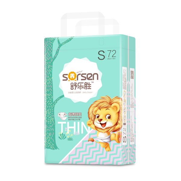 舒樂勝環(huán)腰嬰兒紙尿褲大包S72