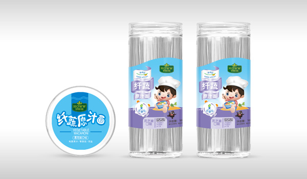 好娃娃纖蔬原汁面-黑芝麻口味