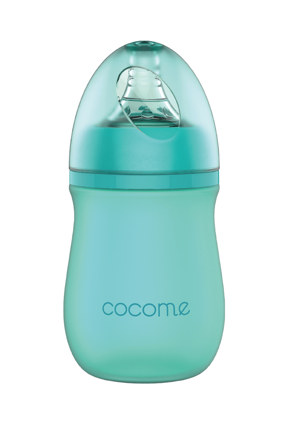 可可萌寬口徑防爆感溫晶鉆奶瓶 150ML(標(biāo)配寬口徑奶嘴S型)