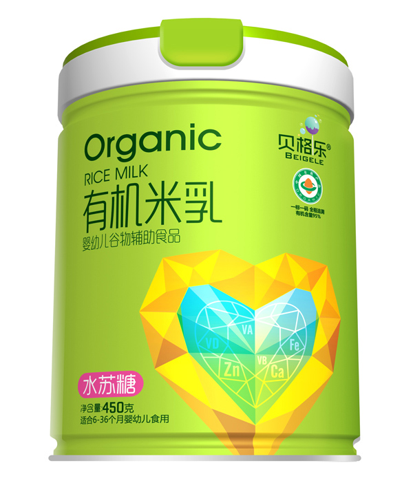 貝格樂有機米乳-水蘇糖 聽裝