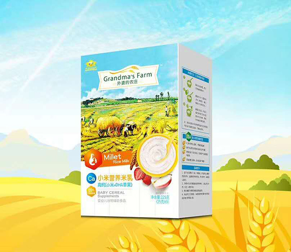 外婆的農(nóng)莊小米營(yíng)養(yǎng)米乳-高鈣(小米+DHA蘋果)盒裝
