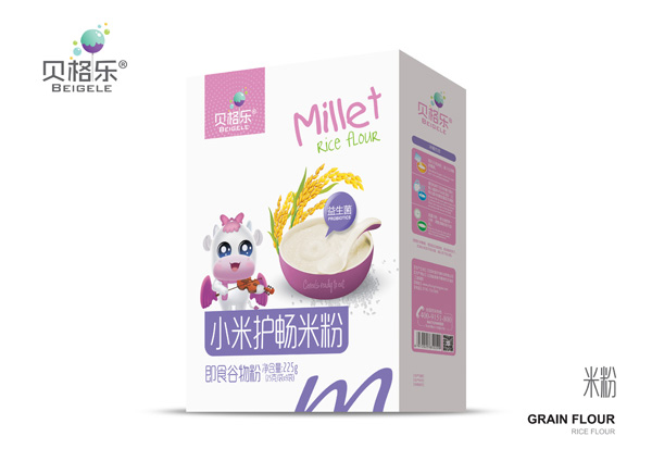 貝格樂小米護暢米粉-益生菌 盒裝