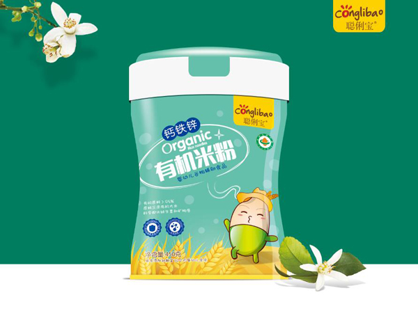 聰俐寶鈣鐵鋅有機(jī)米粉 聽裝