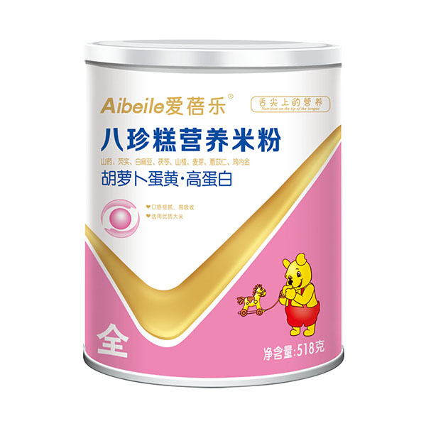 愛(ài)蓓樂(lè)八珍糕營(yíng)養(yǎng)米粉-胡蘿卜蛋黃高蛋白