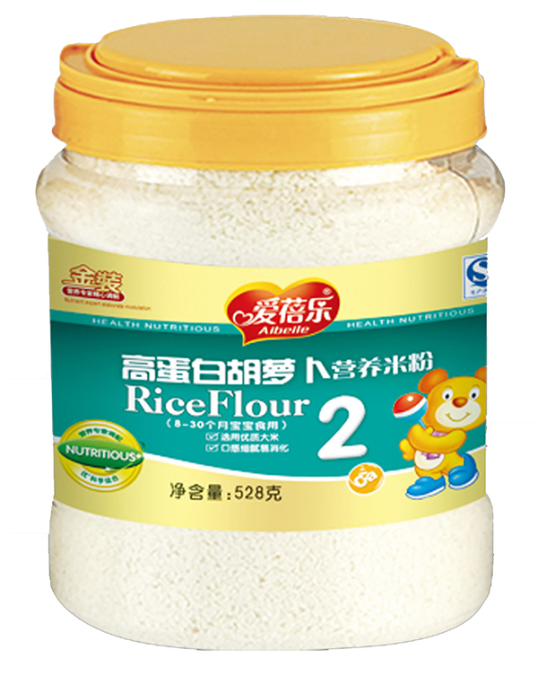 愛(ài)蓓樂(lè)高蛋白胡蘿卜營(yíng)養(yǎng)米粉528g