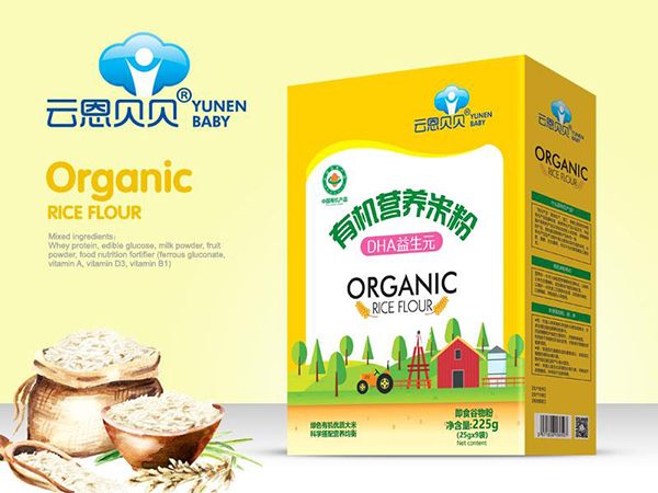 云恩貝貝有機(jī)營(yíng)養(yǎng)米粉-DHA益生元(盒裝)