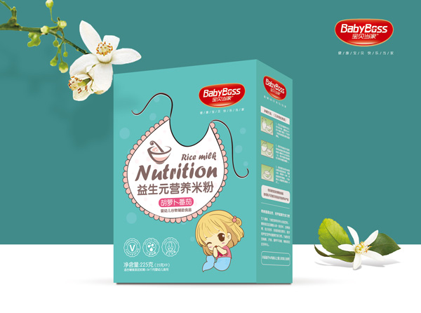 寶貝當(dāng)家胡蘿卜番茄益生元營養(yǎng)米粉 盒裝