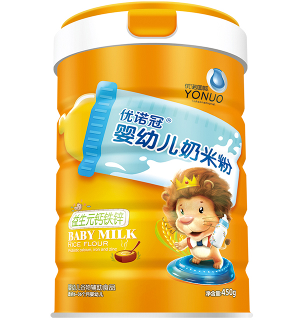 優(yōu)諾冠嬰幼兒奶米粉 益生元鈣鐵鋅 聽裝.jpg