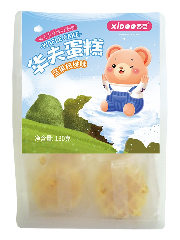 西豆 華夫蛋糕 堅果核桃味