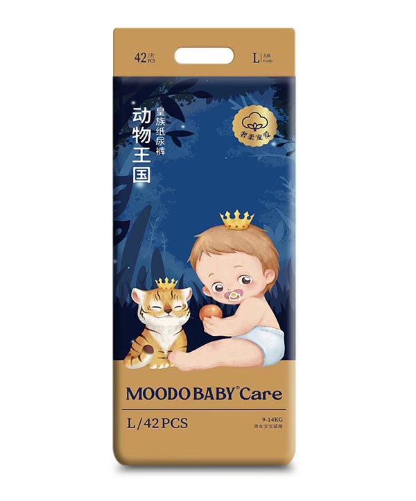 MOODO BABY®Care動(dòng)物王國系列皇族紙尿褲L42