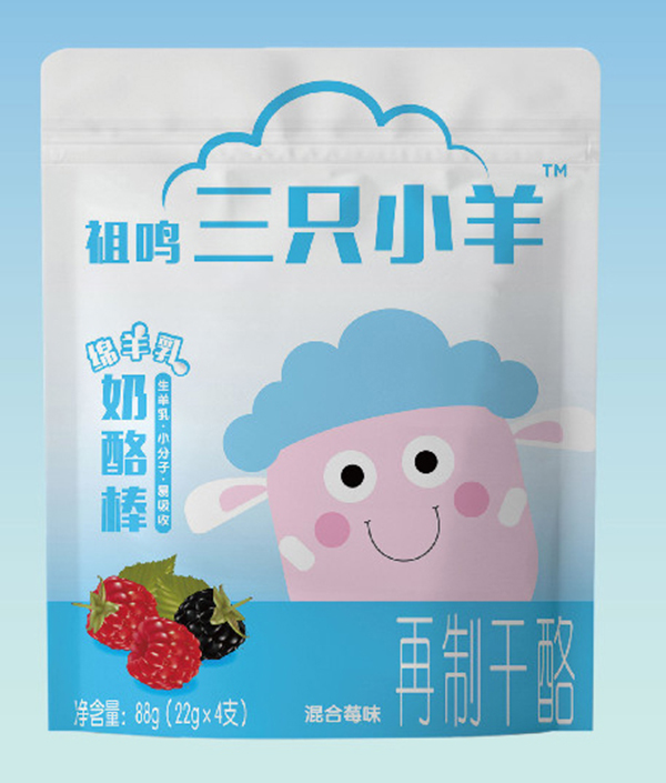 祖鳴三只小羊奶酪棒 混合莓味